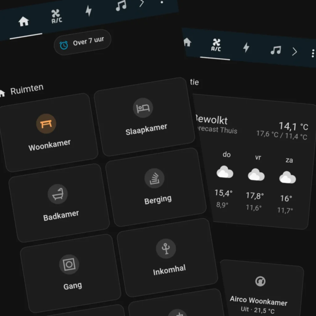 Mobiel Home Assistant voorbeeld 1